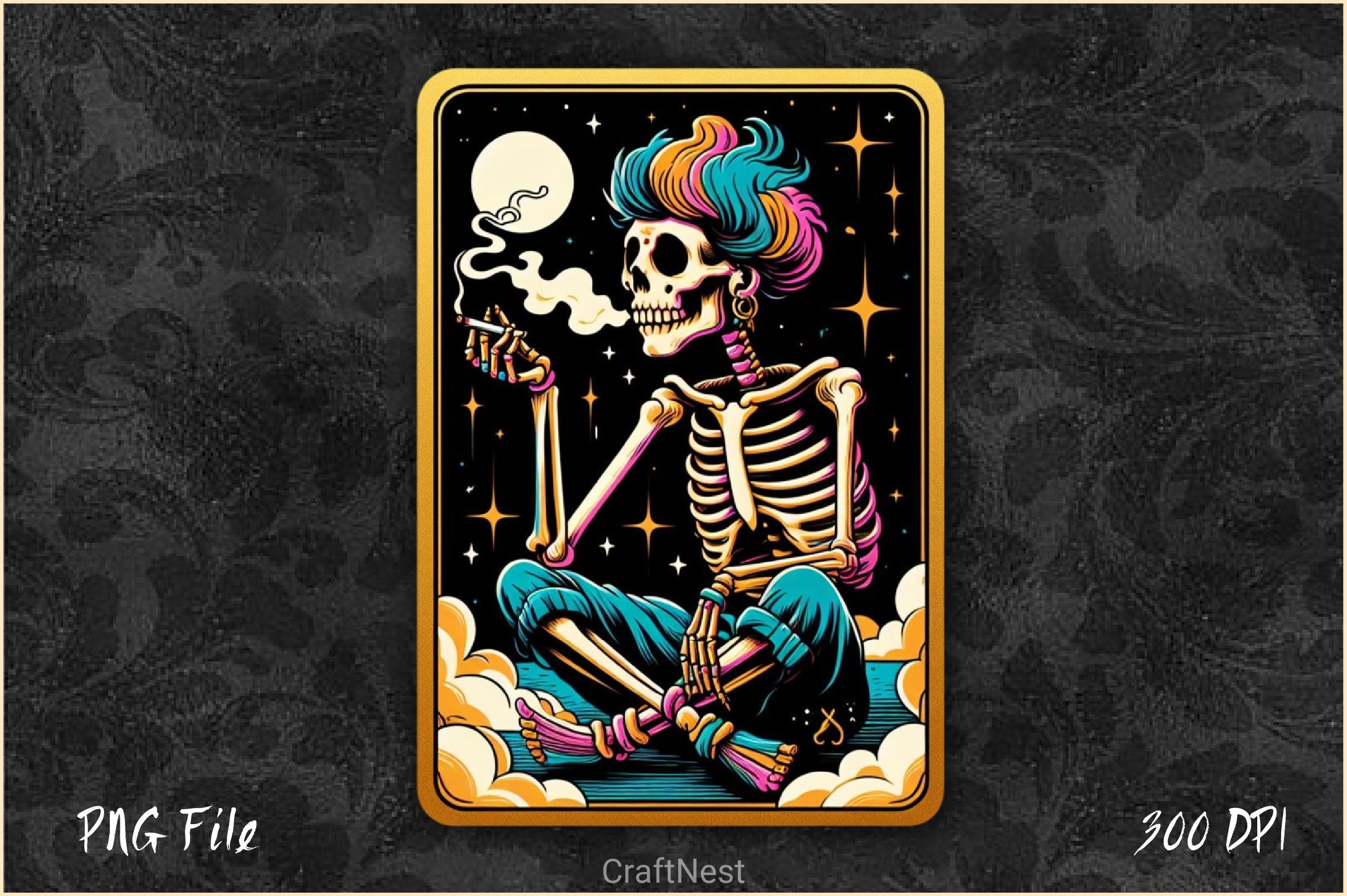 The Cannabitch Tarot Card Clipart Bundle