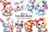 Cute Baby Bunny Clipart Bundle