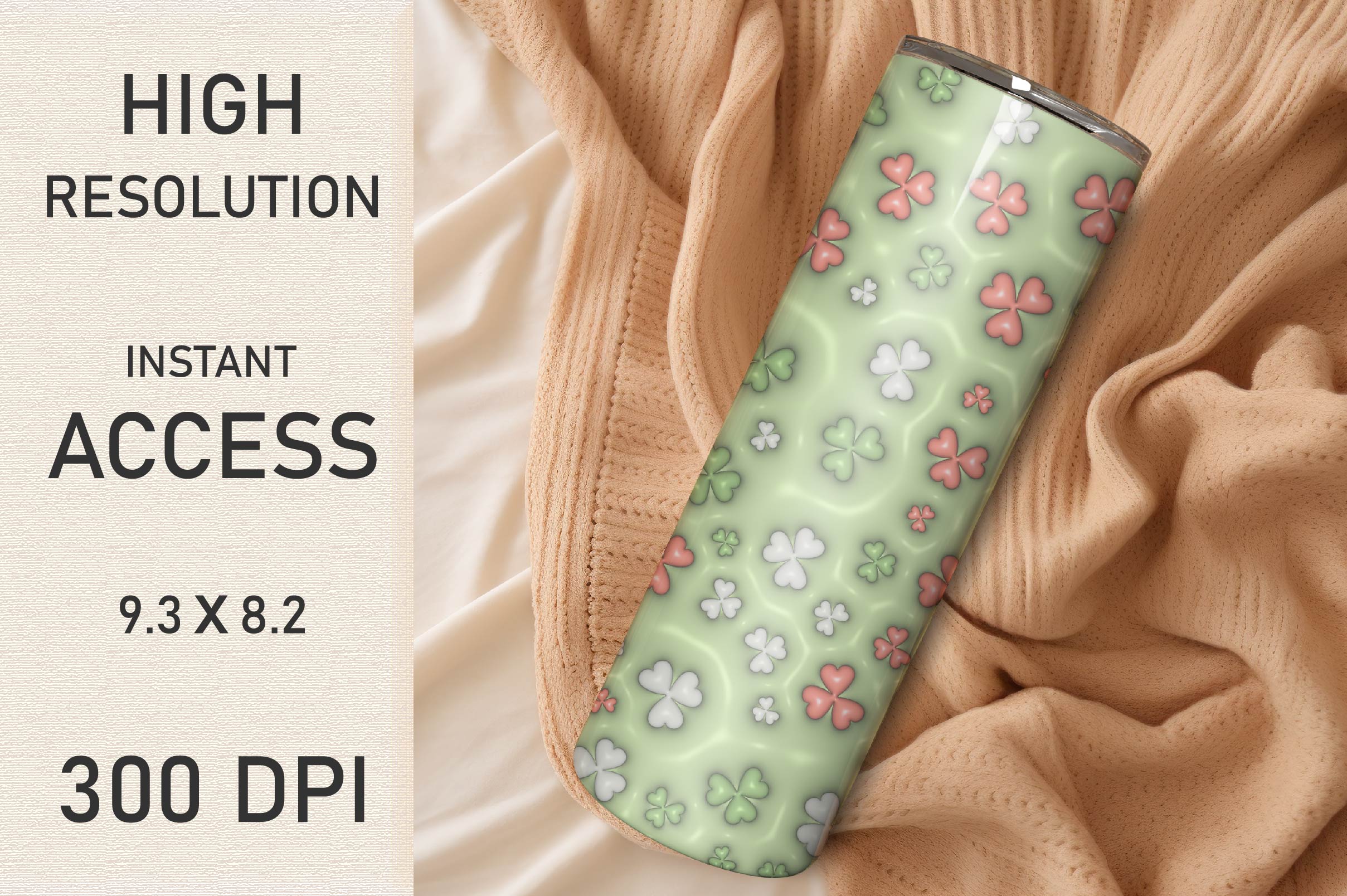 3D St Patrick's Tumbler Bundle 7