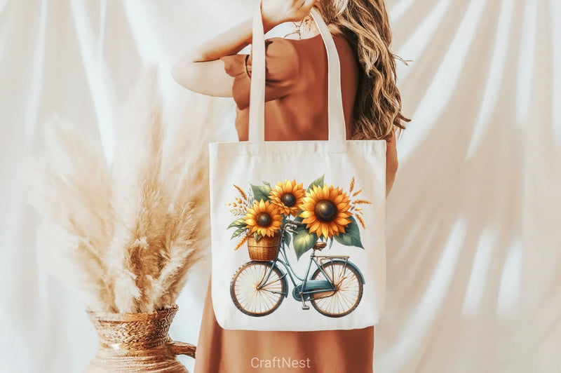 Sunflower Clipart Bundle - CraftNest - Digital Crafting and Art