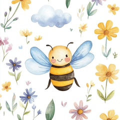 Lovely Bee Digital Paper - CraftNest - Digital Crafting and Art