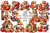 Cute Chipmunks Clipart Bundle