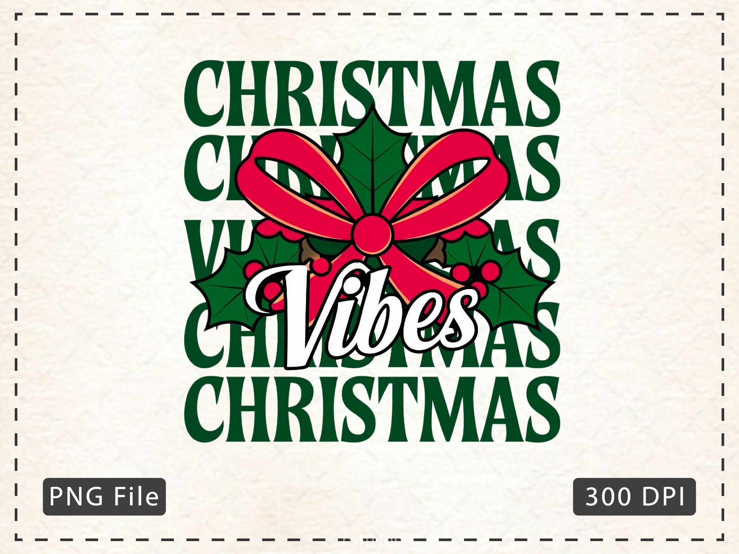 Vintage Christmas Christmas Vibes Clipart Bundle