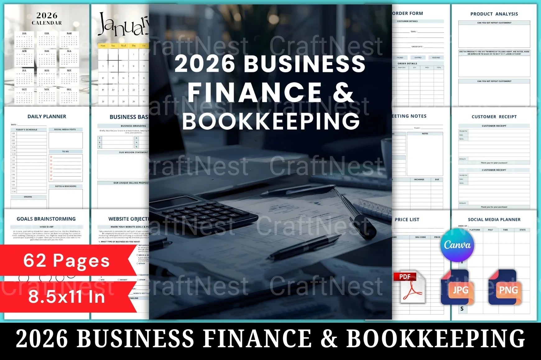 Business Finance Bookkeeping Guide - CraftNest - Digital Crafting and Art