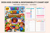 Kids Chore Responsibility Chart Planner