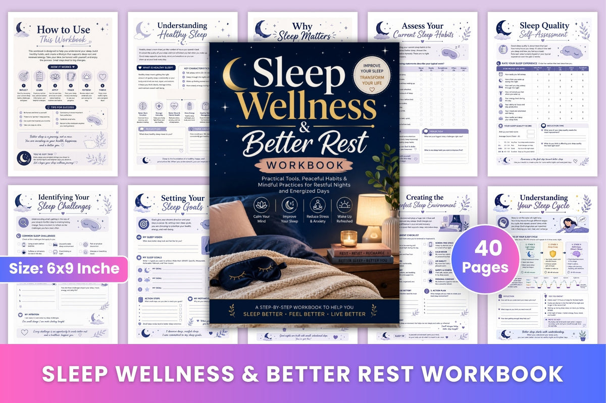Sleep Wellness Better Rest Workbook