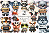 Animals Angry And Scared Clipart Bundle
