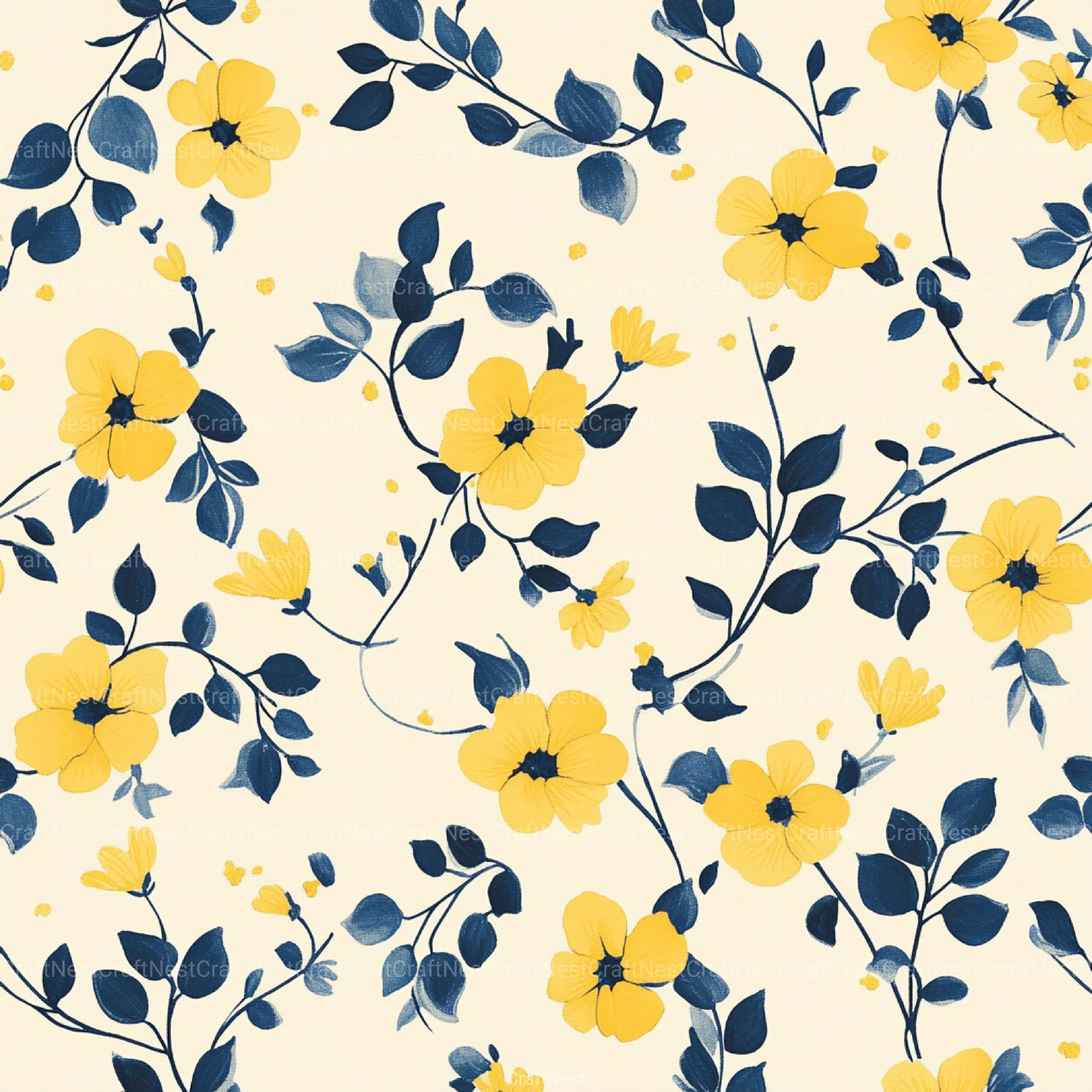 Floral Pattern Background Clipart Bundle 2 - CraftNest - Digital Crafting and Art