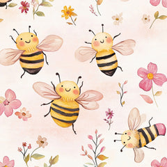 Lovely Bee Digital Paper - CraftNest - Digital Crafting and Art