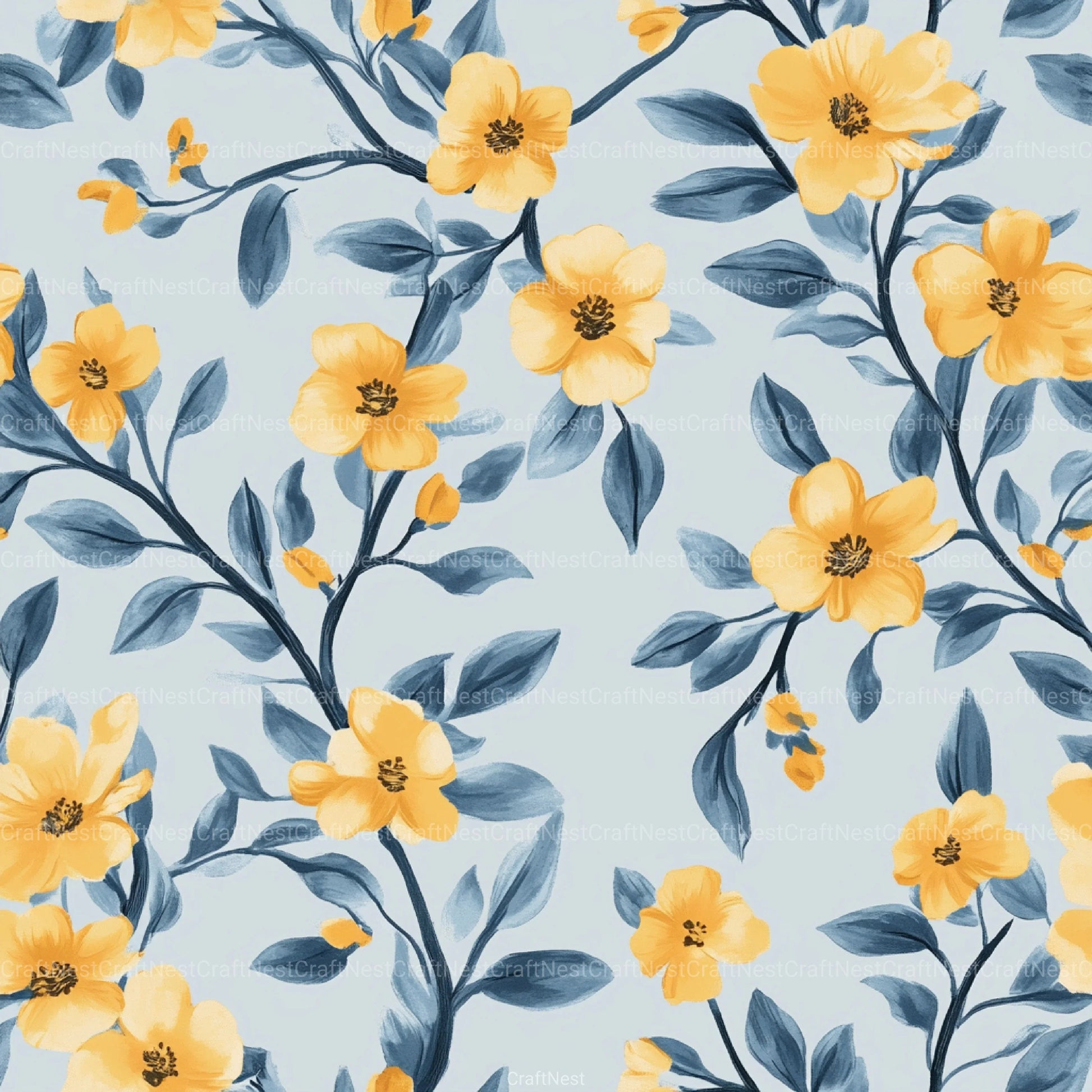 Floral Pattern Background Clipart Bundle 3 - CraftNest - Digital Crafting and Art