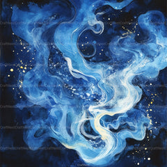 Blue Holographic Glitter Digital Paper - CraftNest - Digital Crafting and Art