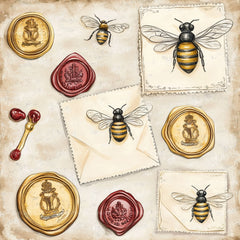 Princess Bee Digital Paper - CraftNest - Digital Crafting and Art