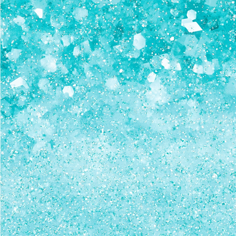 Blue Holographic Glitter Digital Paper - CraftNest - Digital Crafting and Art