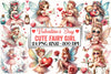 Valentine Fairy Girl Clipart Bundle