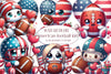 American Football Kid Clipart Bundle