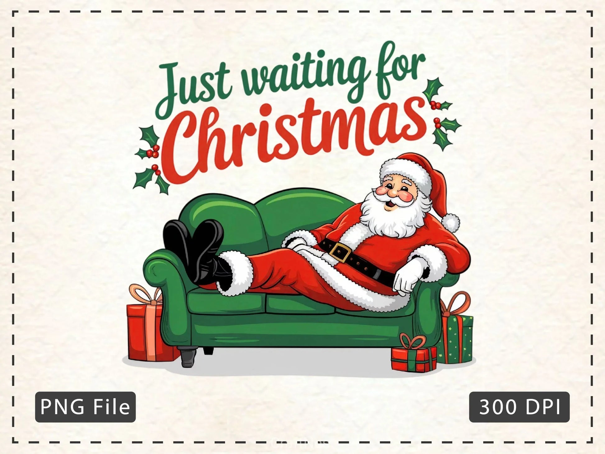 Just Waiting For Christmas Retro Clipart Bundle 3 - CraftNest - Digital Crafting and Art