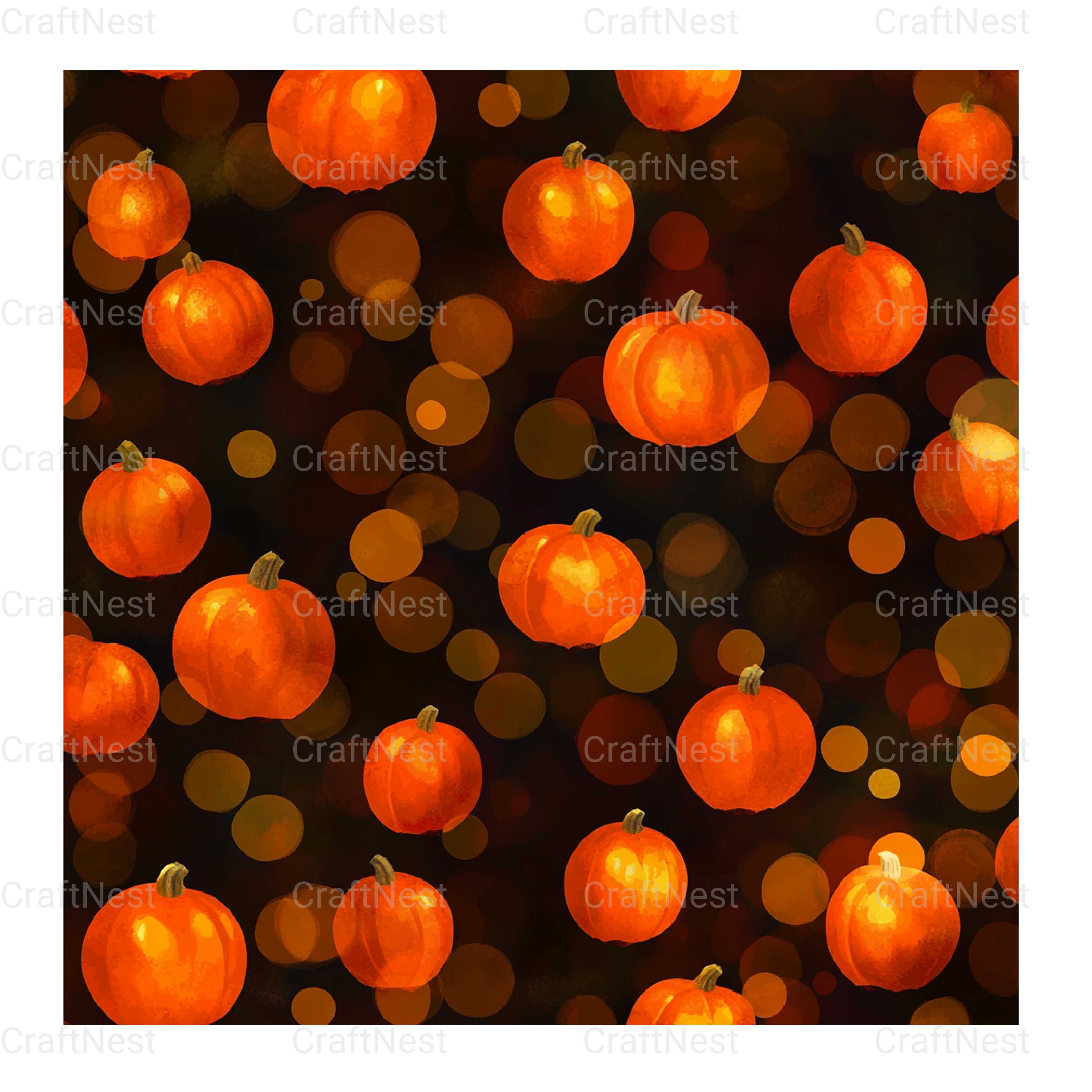 Halloween Bokeh Clipart Bundle