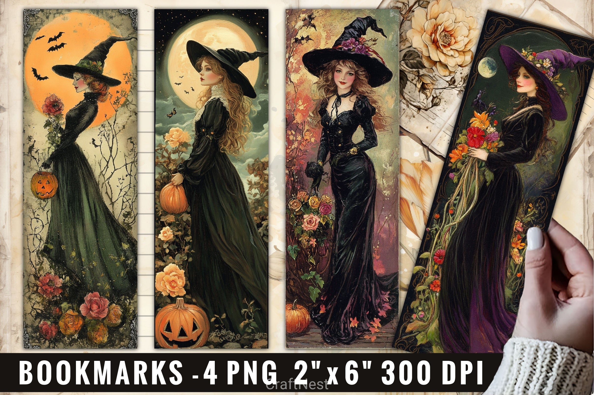 Halloween Witch Clipart Bundle 5