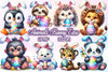 Animals With Bunny Ears Clipart Bundle