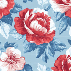 Shabby Chic Flowers Seamless Patterns Digital Paper - CraftNest - Digital Crafting and Art