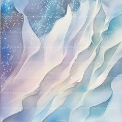 Blue Holographic Glitter Digital Paper - CraftNest - Digital Crafting and Art