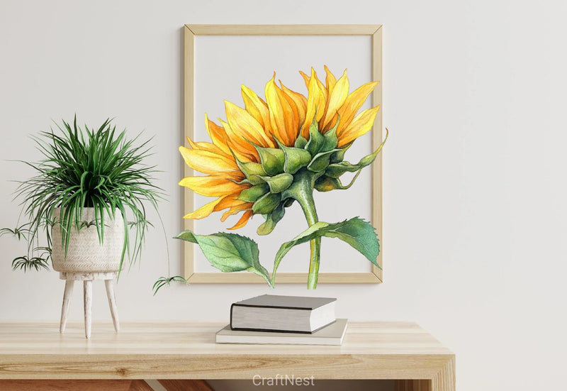 Sunflowers Clipart Bundle - CraftNest - Digital Crafting and Art