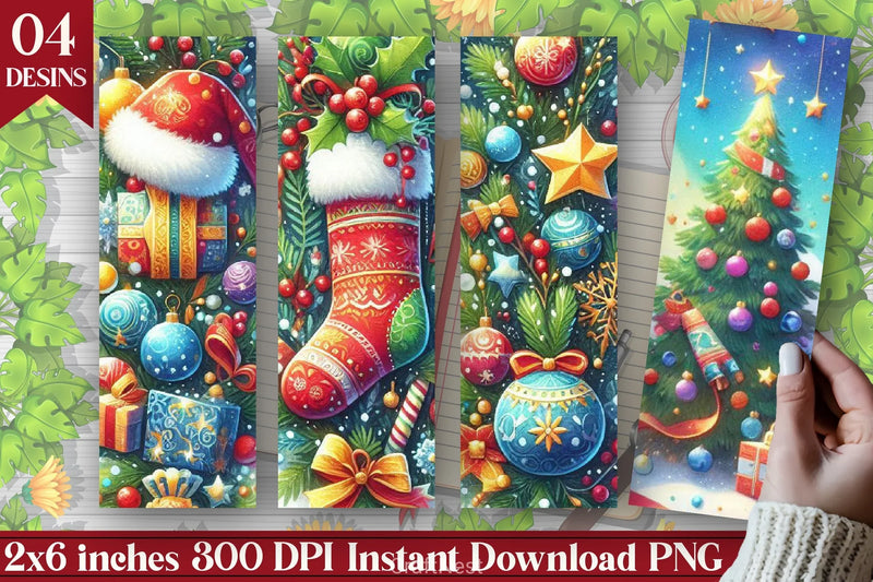 Retro Christmas Bookmark Journal - CraftNest - Digital Crafting and Art