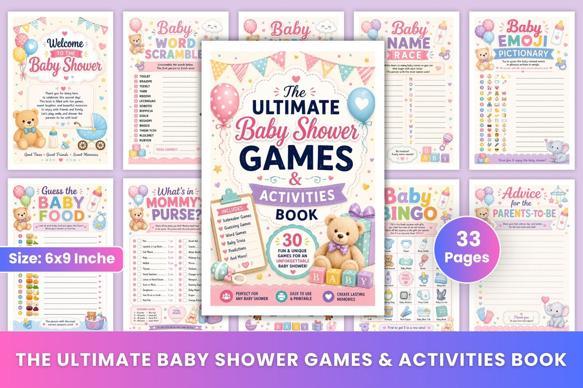 The Ultimate Baby Shower Games Activities Book