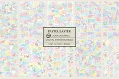Pastel Easter Junk Journal Papers - CraftNest - Digital Crafting and Art