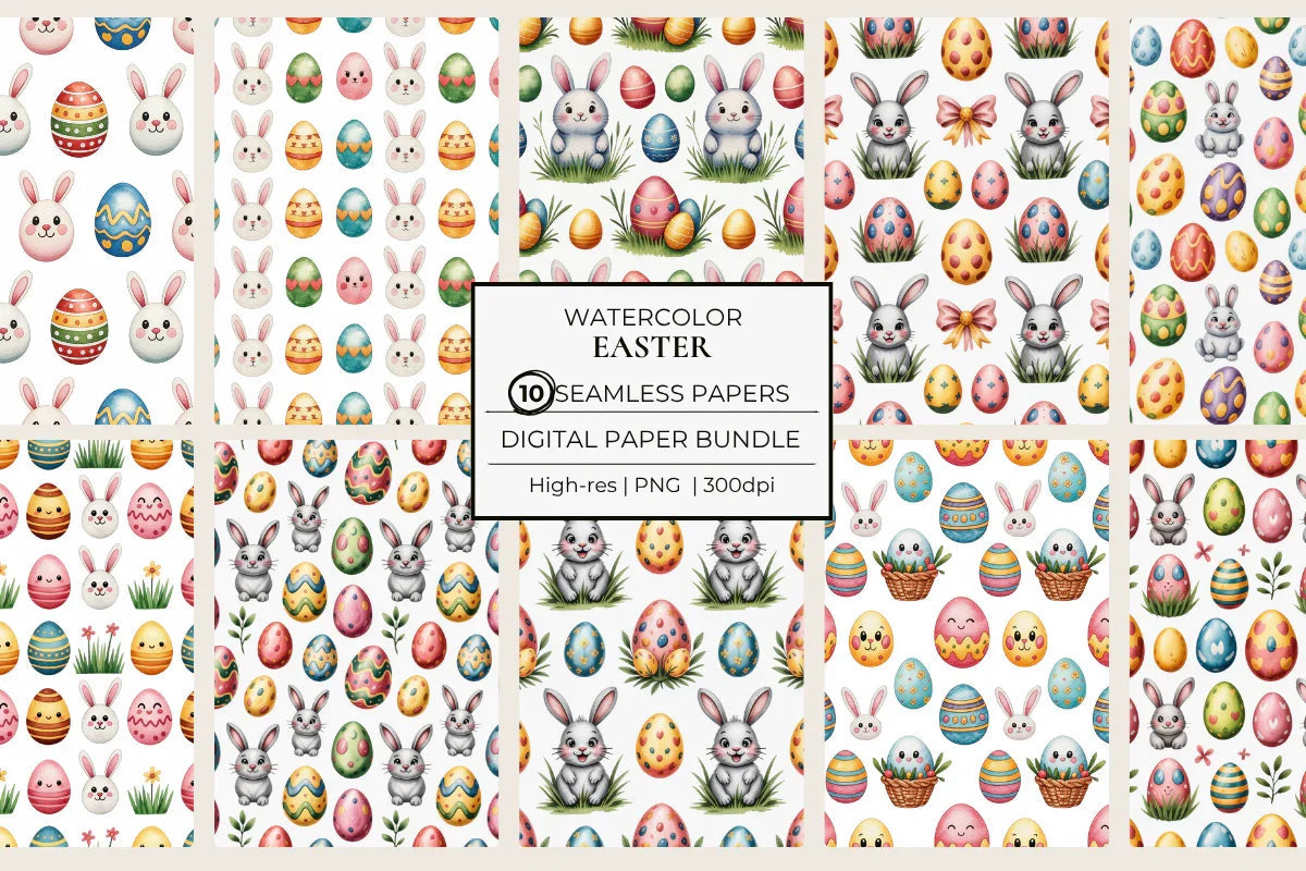 Easter Seamless Papers - CraftNest - Digital Crafting and Art