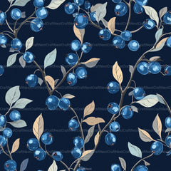 Blueberry Seamless Pattern Papers Digital - CraftNest - Digital Crafting and Art