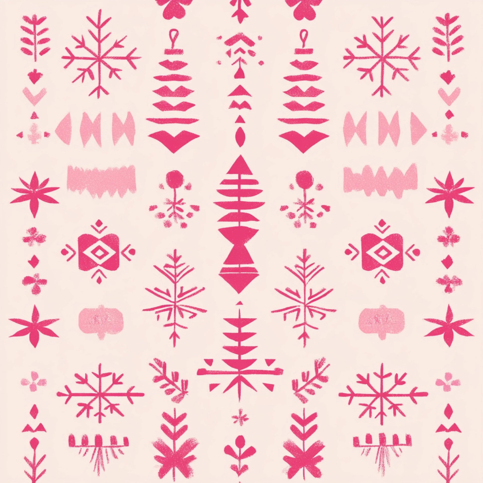 Pink Scandinavian Christmas Patterns Clipart Bundle - CraftNest - Digital Crafting and Art