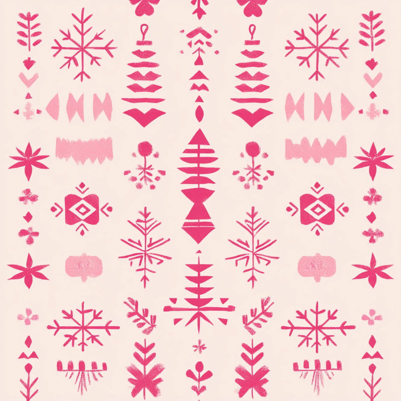 Pink Scandinavian Christmas Patterns Clipart Bundle - CraftNest - Digital Crafting and Art