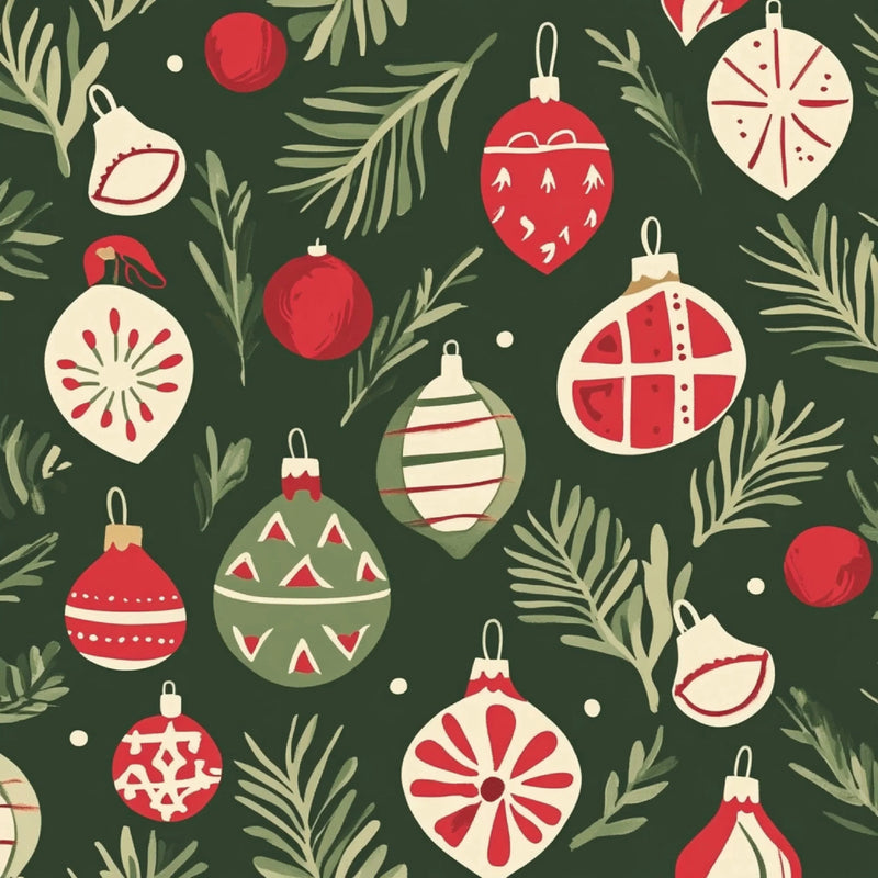 Red Green Christmas Patterns Clipart Bundle - CraftNest - Digital Crafting and Art