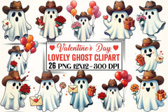 Valentine's Day Ghost Clipart Bundle 2 - CraftNest - Digital Crafting and Art