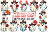 Valentine's Day Ghost Clipart Bundle