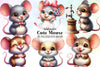 Cute Mouse Clipart Bundle