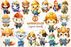 Engineer Animals Clipart Bundle