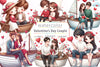 Valentines Day Couple Clipart Bundle