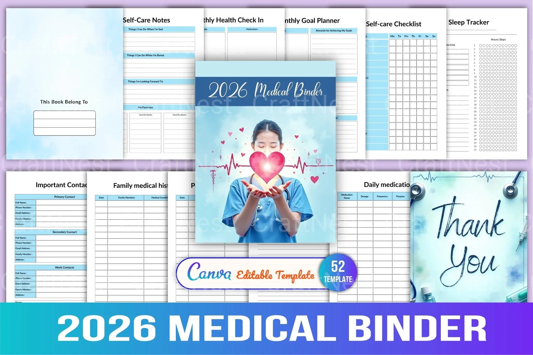 Medical Binder: Organized Health Records - CraftNest - Digital Crafting and Art