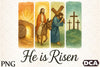 Brushstroke Jesus Easter Clipart Bundle: He Is Risen
