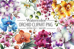 Orchid Clipart Bundle 4 - CraftNest - Digital Crafting and Art