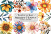 Summer Flowers Clipart Bundle