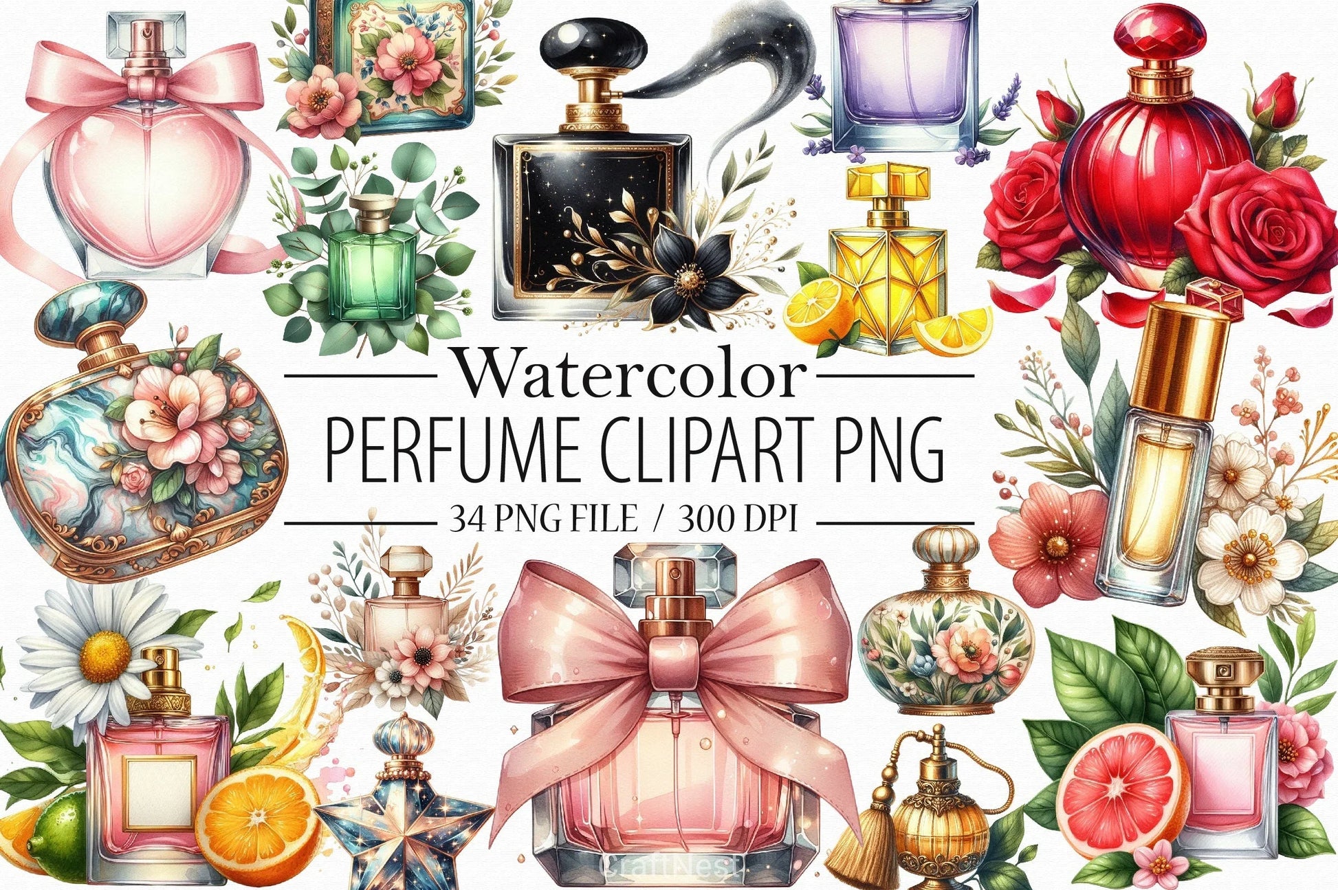 Perfume Clipart Bundle 2 - CraftNest - Digital Crafting and Art