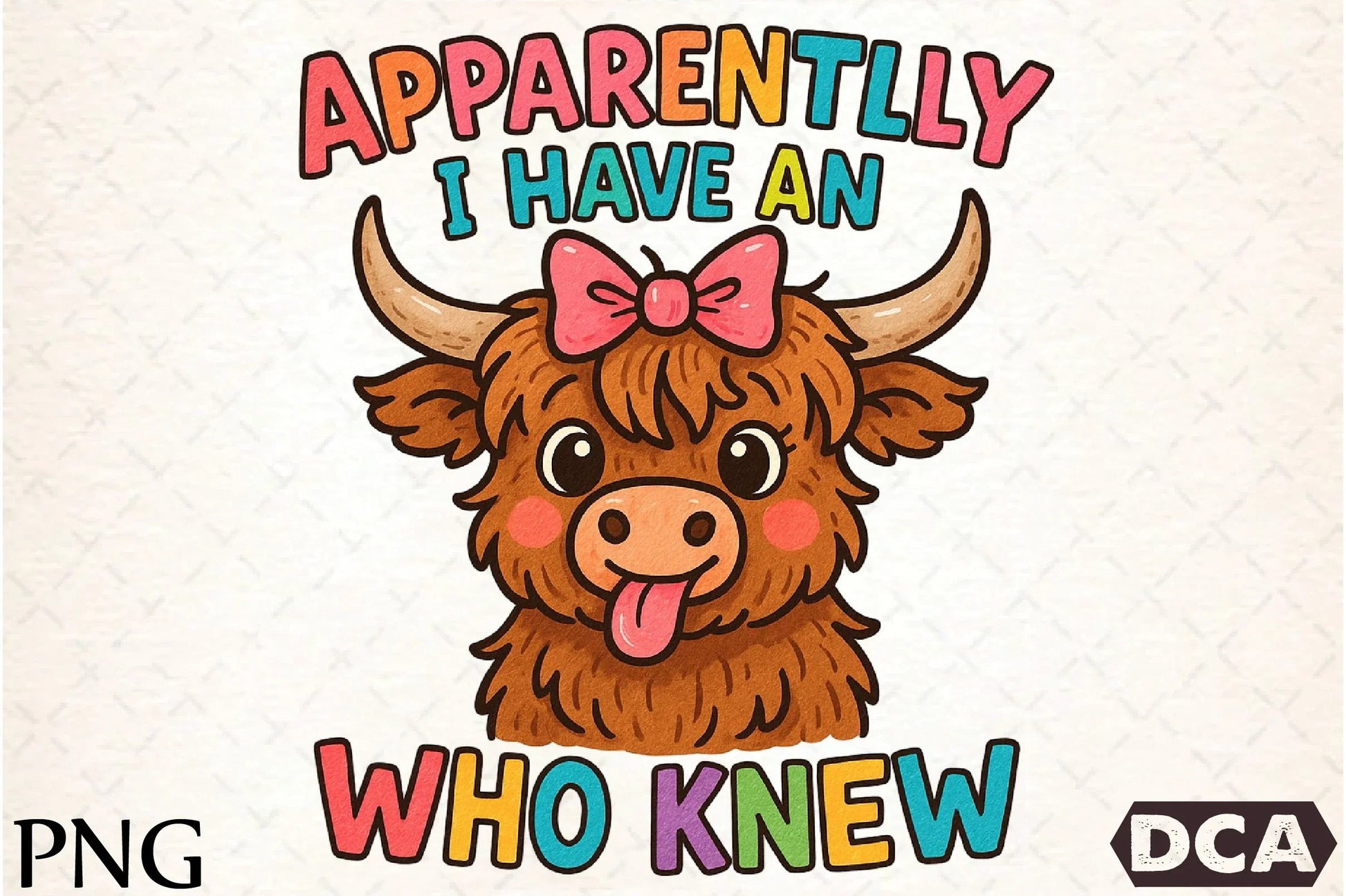 Funny Highland Cow Sarcastic Clipart Bundle - CraftNest - Digital Crafting and Art