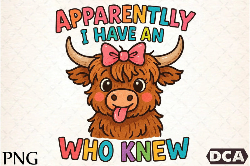 Funny Highland Cow Sarcastic Clipart Bundle - CraftNest - Digital Crafting and Art