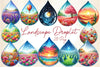 Landscape Water Droplet Clipart Bundle 3