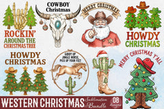 Western Christmas Clipart Bundle 6 - CraftNest - Digital Crafting and Art