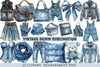 Vintage Denim Clipart