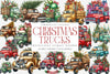 Christmas Truck Holiday Illustrations